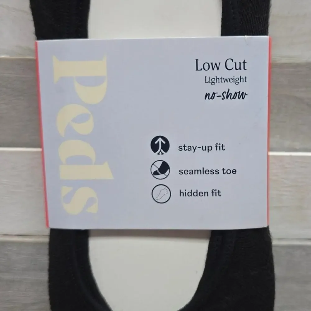 Women's 4pk Sport Liner Socks - Black | Peds | 5-10